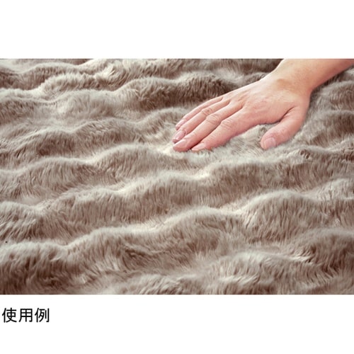 ふわとろぽかぽか毛布 シングル ベージュ