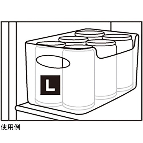 どこでも!整理ボックス L クリア MA