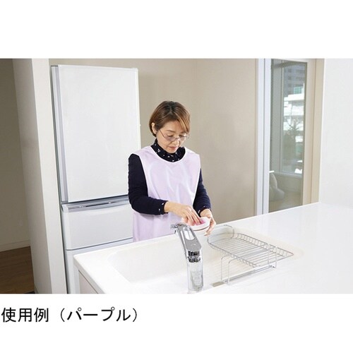 自分で脱ぎ着がしやすいお食事エプロン パ
