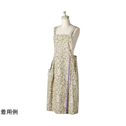 エプロンフローラル 大人 フェミニン す