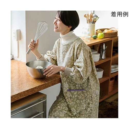 カッポウギ(割烹着)フローラル 大人 フ