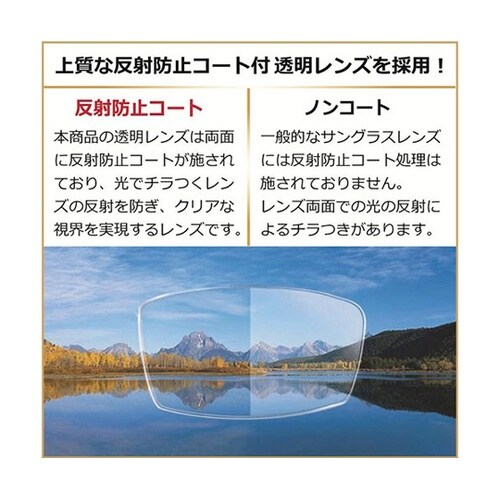 透明でメガネのようなクリアサングラス 6