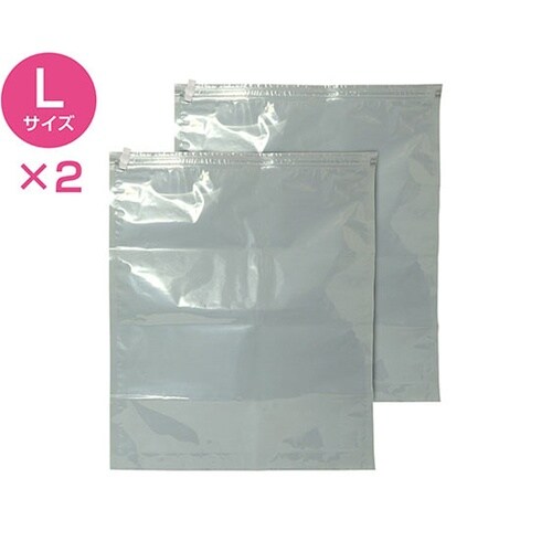 色ツキ衣類用圧縮袋セット Lサイズ 2枚
