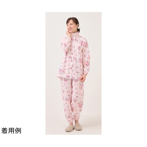 楽らくゆったりキルトパジャマ ピンク系