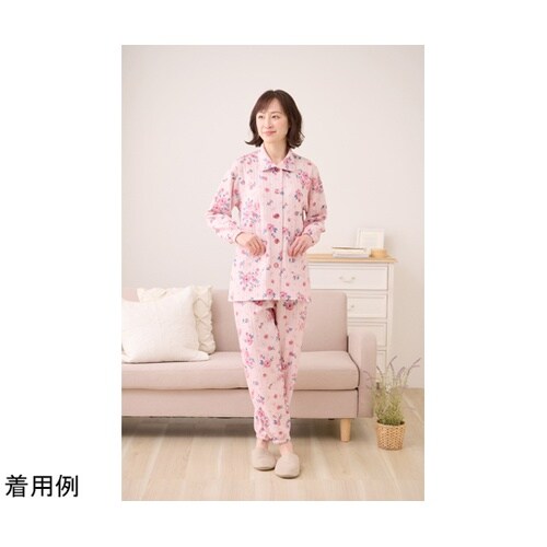 楽らくゆったりキルトパジャマ ピンク系