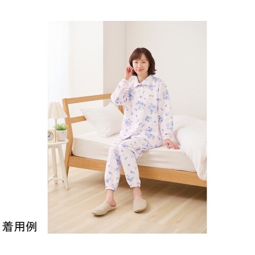 楽らくゆったりキルトパジャマ パープル系