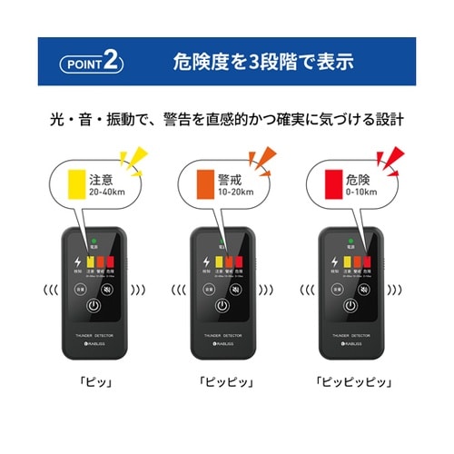 携帯型雷検知警報器 雷アラート KO41