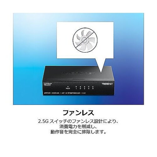 5ポート 2.5Gスイッチ TEG−S3