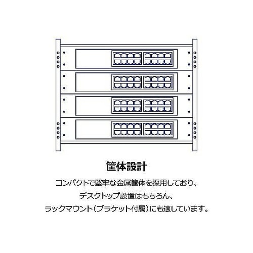 16ポート ギガビットデスクトップスイッ