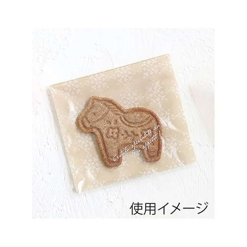 ガス袋 フラワー柄 ベージュ 95508