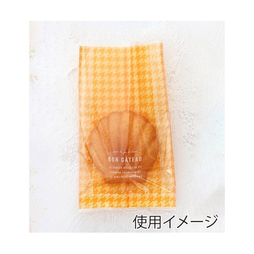 ガス袋 千鳥格子柄 イエロー 95510