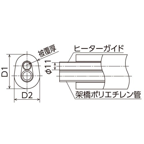 イージーカポリパイプWヒーターガイド付