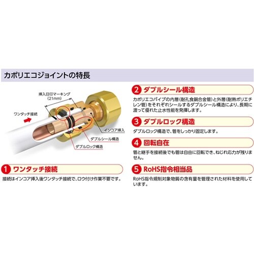 カポリエコ ナット付アダプター G−CE