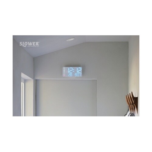 置き時計 LED デジタル時計 温度計付