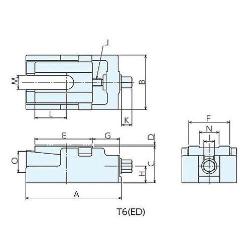 レベリングブロック T型 T6ED