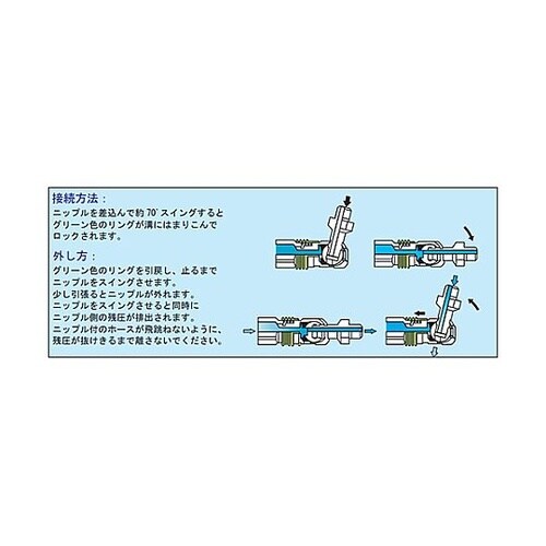 R1/2” 雄ねじエアーカプラソケット