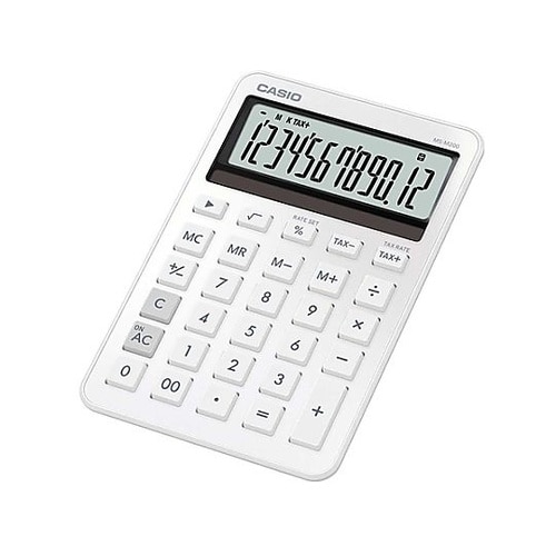 12桁 計算機 (ホワイト) EA76