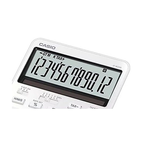 12桁 計算機 (ホワイト) EA76