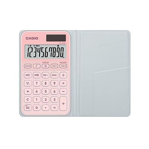 10桁 手帳型計算機 (ブラック) E