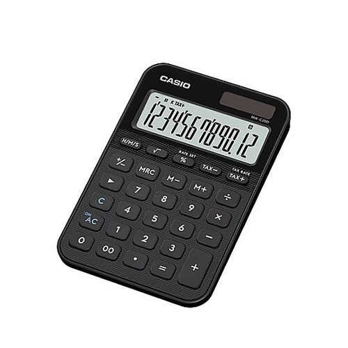 12桁 パーソナル計算機 (ブラック)