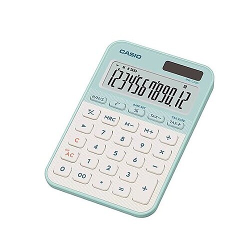 12桁 パーソナル計算機 (ライトグリー