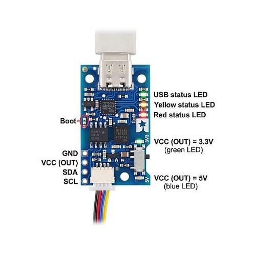 Pololu USB − I2C変換基板