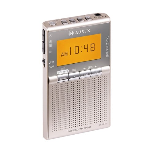 AUREX LEDライト搭載ポケットラジ