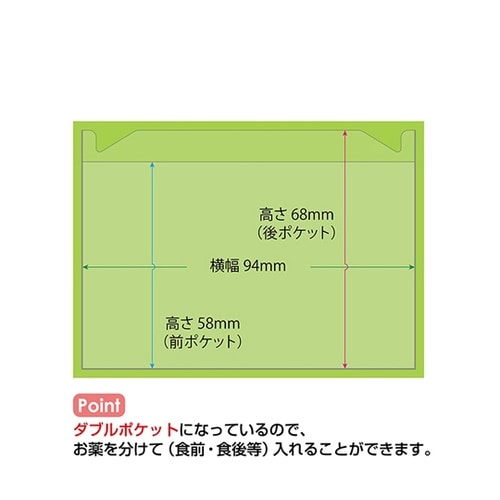 おくすりカレンダー グリーン 4用法9段