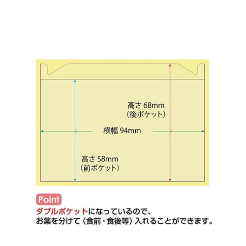 おくすりカレンダー イエロー 4用法9段