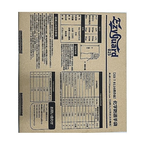 化学防護手袋 EzyGuard 025