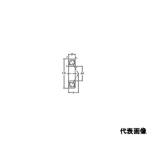 アンギュラ玉軸受 接触角15° 内径45