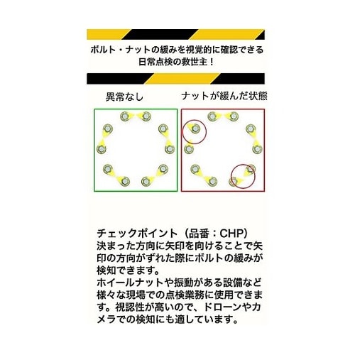 ボルト緩みインジケーター 対辺寸法30m
