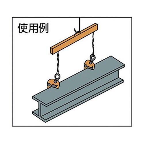 自在型横吊クランプ(容量:1ton)(R