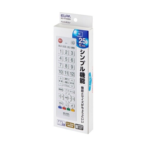 テレビリモコン ホワイト RC−TV10