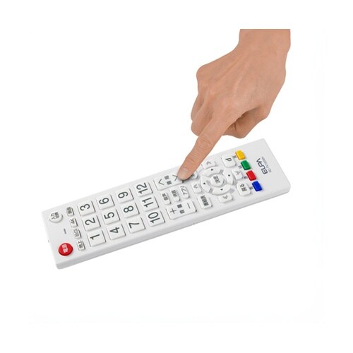 テレビリモコン ホワイト RC−TV10