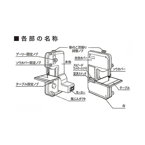 AC100V/100W 卓上バンドソー