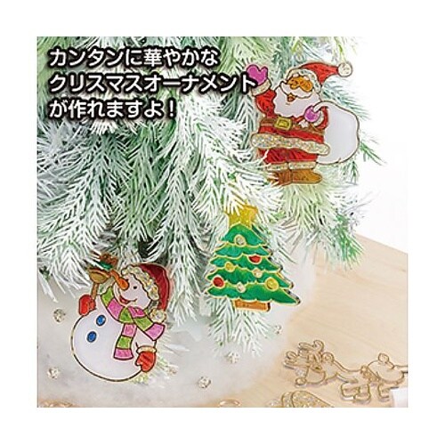 グラスデコ オーナメントプレートクリスマ