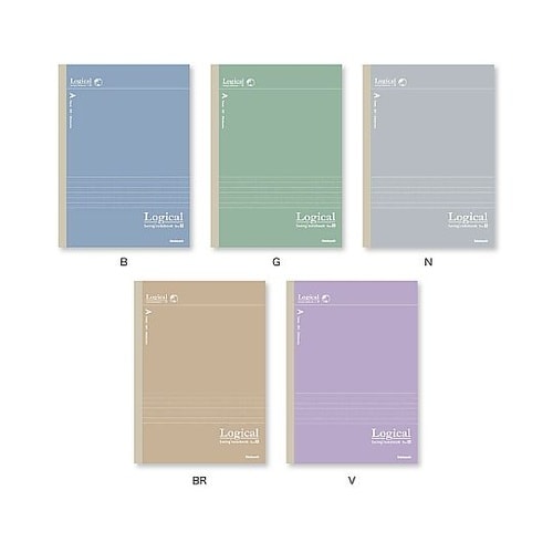 ロジカルノートB5アースカラーA罫5P
