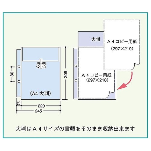 布製図面袋 A4L−G3M ハトメなし