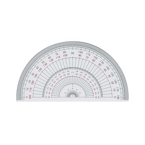 半円分度器 15cm 1−822−010