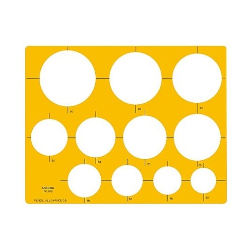テンプレートNo.106 円定規 1−8