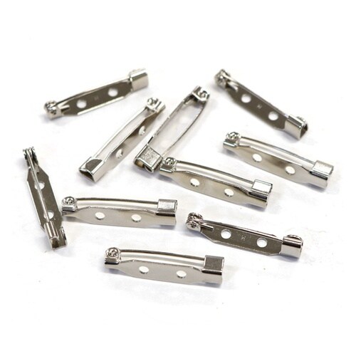 造花ピン 25mm 黒ニッケル 10本入