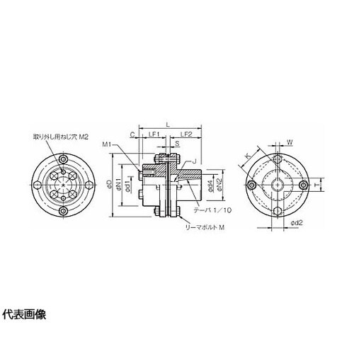 サーボフレックスカップリング SFSモデ