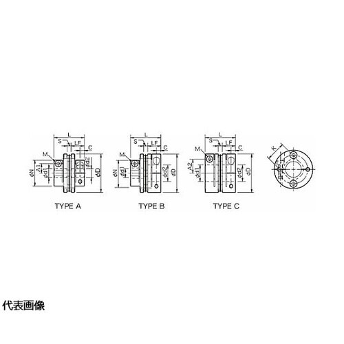 サーボフレックスカップリング SFCモデ