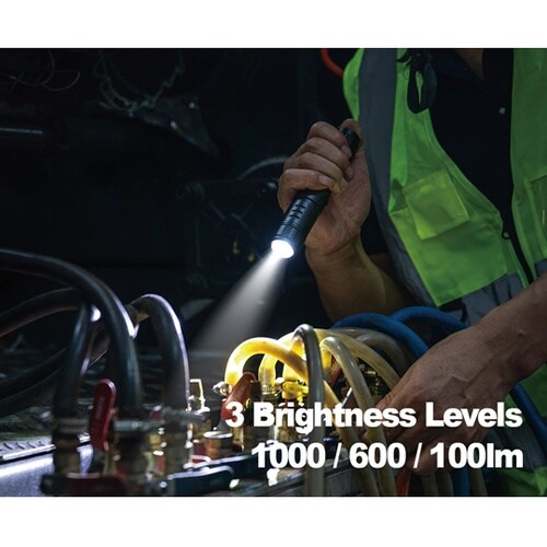 充電式LEDフラッシュライト 90°回転