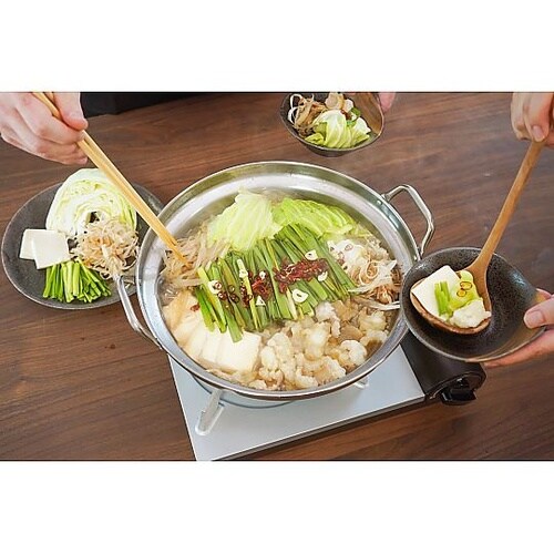 匠丈膳 IH対応ステンレスもつ鍋26cm