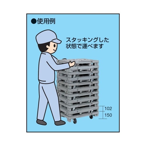 まとめ買い サカエ樹脂台車(ナイロンウレ