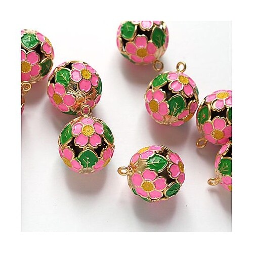 花鈴 芝桜鈴 ピンク×緑 小サイズ 直径