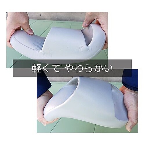 ふわ心地サンダル グレー S JR−0