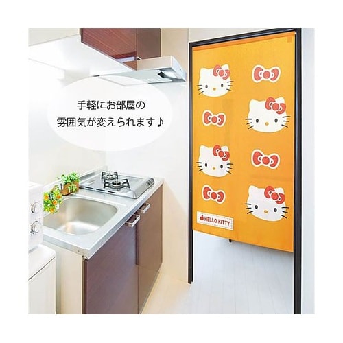 ハローキティのれん(ハローキティりぼん)